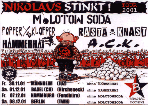 NIKOLAUS STINKT TOUR 2001 - NIKOLAUS RAUS VI - TWH BERLIN